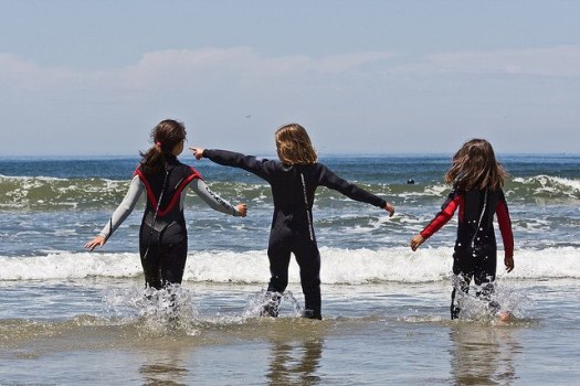 Childrens with Wetsuits